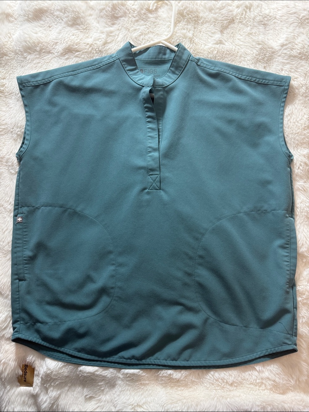 Figs Rafaela Teal Scrub Top PO # 4994